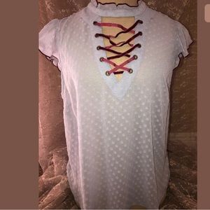 Living doll lavender top size xl NWT